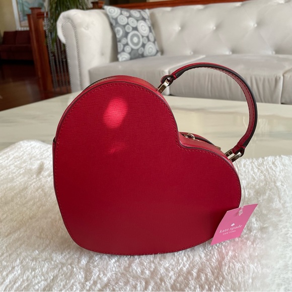 ‼️SOLD‼️ Kate Spade Love Shack Bag in Candied Cherry ❤️ - Picture 8 of 11